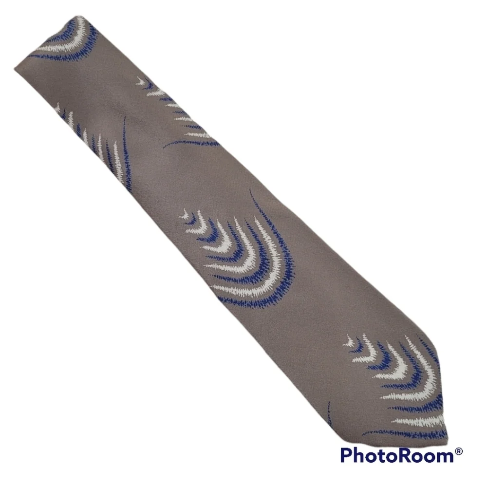 Armani 100% silk tie vintage tan
